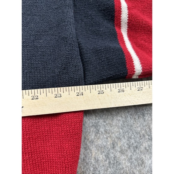 955 Originals Sweater Mens XLT Blue Long‎ Sleeve Crew Neck Chest Zip Pullover - Picture 8 of 14